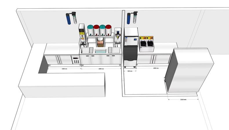 B2f Machine Layout Scientific Layout Guide for Bubble Tea Shop Equipment: Balancing ...